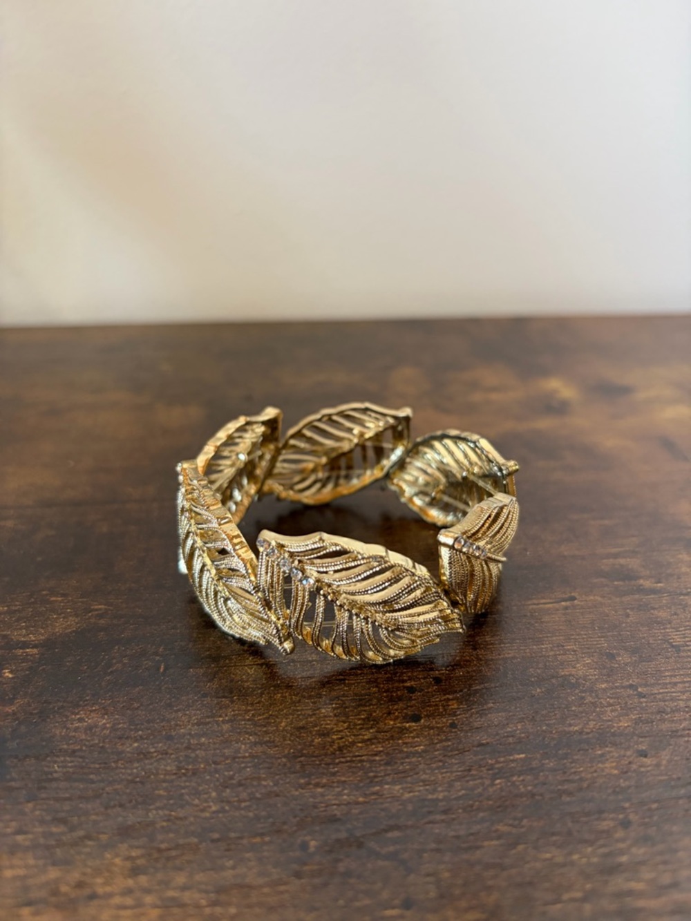 Gold Leaf Stretch Bracelet